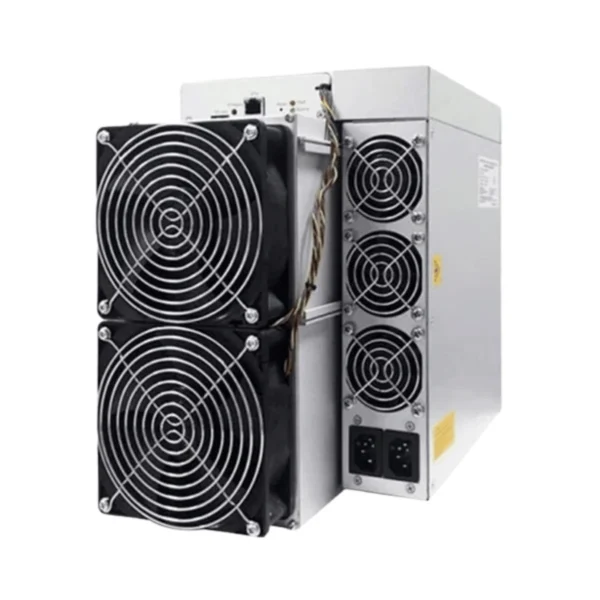 Bitmain Antminer S19k Pro (120 TH/s) Bitcoin ASIC miner, featuring optimized power efficiency and a standard air-cooled dual fan design.