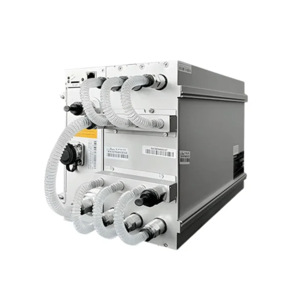 Bitmain Antminer S23 Hyd (580 TH/s) liquid-cooled Bitcoin miner, featuring advanced hydro cooling loops for the highest industrial hashrate efficiency.