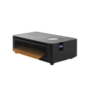 Canaan Avalon Nano 3S (6 TH/s) portable Bitcoin miner functioning as a compact heater, emitting warm air to combat cold temperatures.